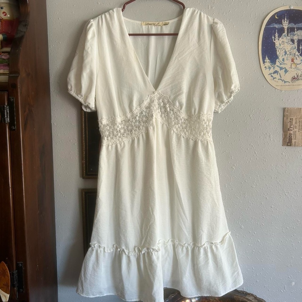 Liberty Love White Mini Dress